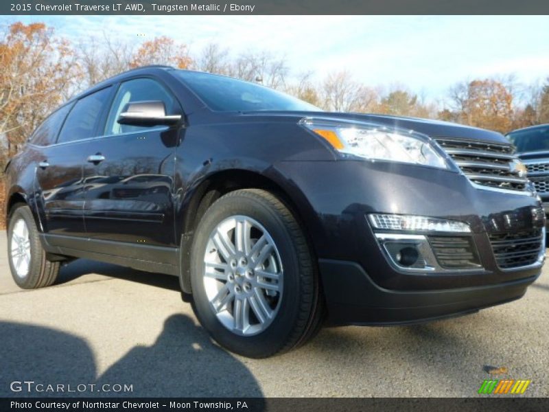 Tungsten Metallic / Ebony 2015 Chevrolet Traverse LT AWD