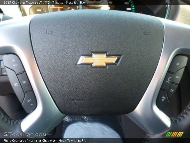Tungsten Metallic / Ebony 2015 Chevrolet Traverse LT AWD
