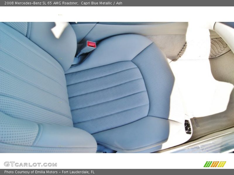 Capri Blue Metallic / Ash 2008 Mercedes-Benz SL 65 AMG Roadster