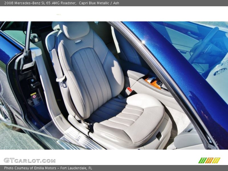 Capri Blue Metallic / Ash 2008 Mercedes-Benz SL 65 AMG Roadster