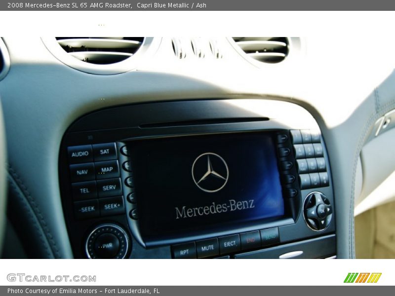 Capri Blue Metallic / Ash 2008 Mercedes-Benz SL 65 AMG Roadster