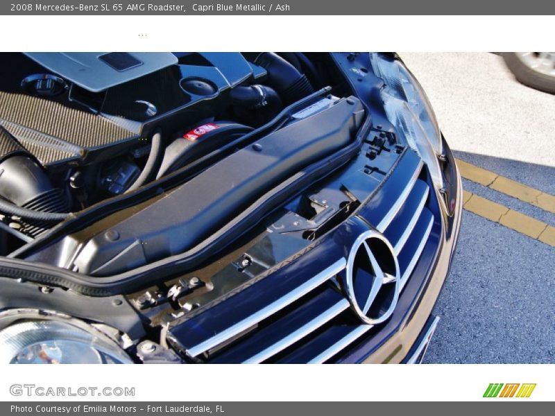 Capri Blue Metallic / Ash 2008 Mercedes-Benz SL 65 AMG Roadster