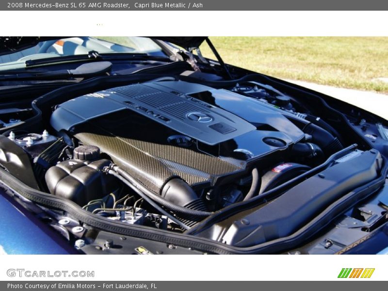 Capri Blue Metallic / Ash 2008 Mercedes-Benz SL 65 AMG Roadster