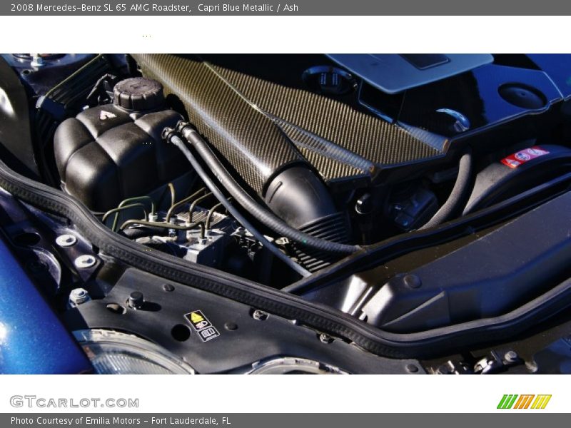 Capri Blue Metallic / Ash 2008 Mercedes-Benz SL 65 AMG Roadster