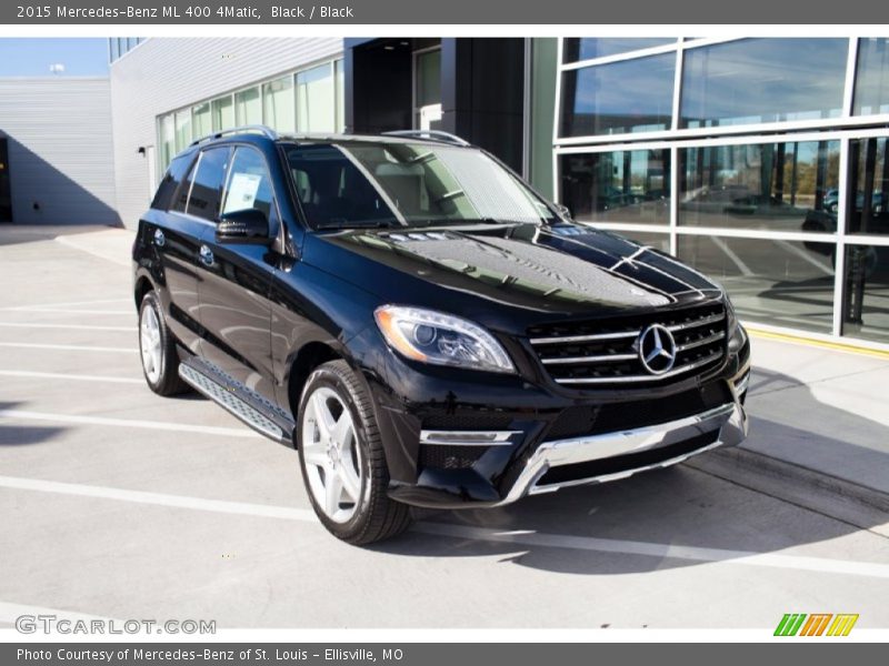 Black / Black 2015 Mercedes-Benz ML 400 4Matic