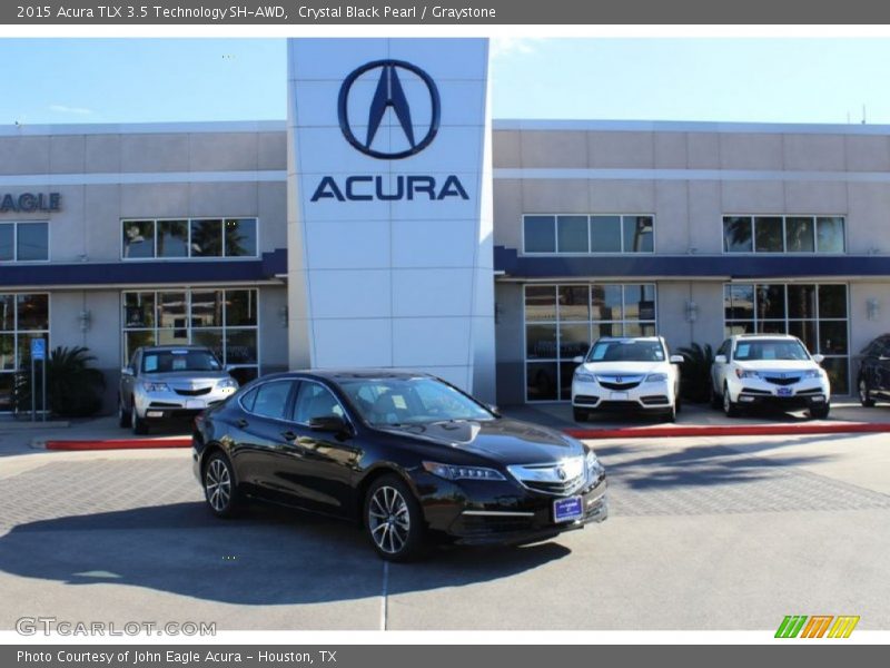 Crystal Black Pearl / Graystone 2015 Acura TLX 3.5 Technology SH-AWD