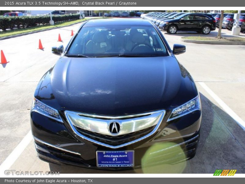 Crystal Black Pearl / Graystone 2015 Acura TLX 3.5 Technology SH-AWD
