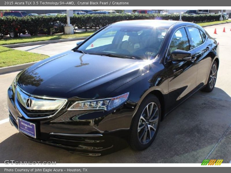 Crystal Black Pearl / Graystone 2015 Acura TLX 3.5 Technology SH-AWD