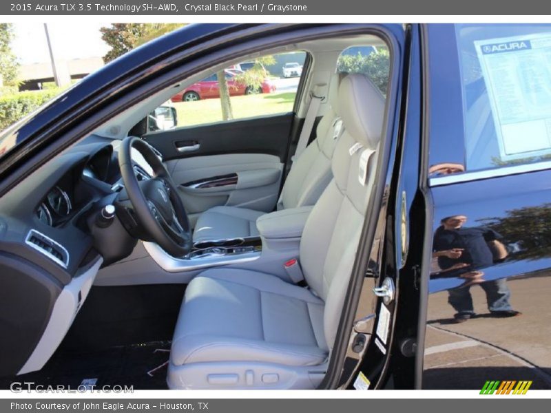 Crystal Black Pearl / Graystone 2015 Acura TLX 3.5 Technology SH-AWD