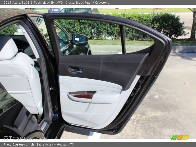 Crystal Black Pearl / Graystone 2015 Acura TLX 3.5 Technology SH-AWD