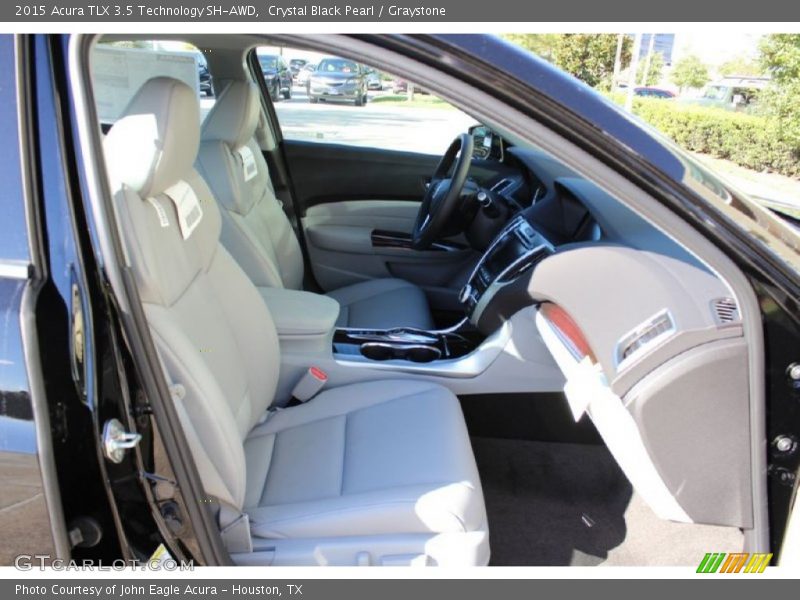Crystal Black Pearl / Graystone 2015 Acura TLX 3.5 Technology SH-AWD