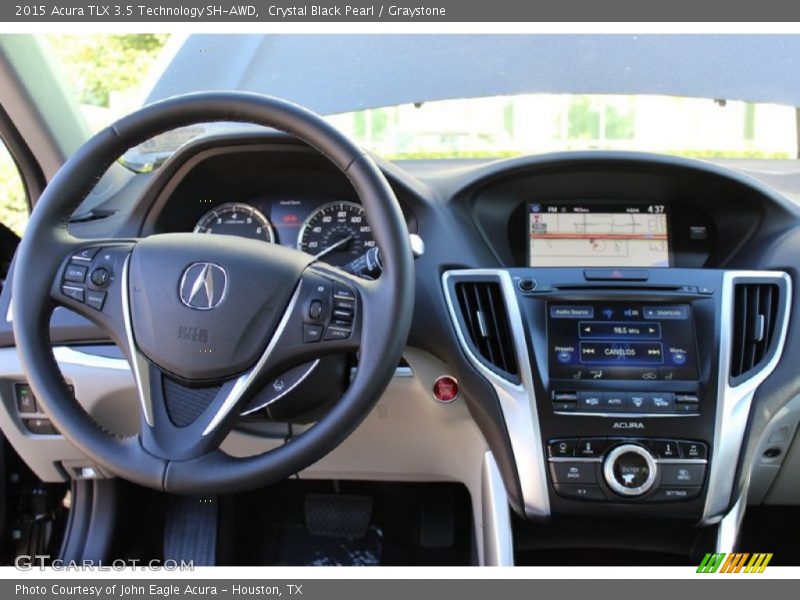 Crystal Black Pearl / Graystone 2015 Acura TLX 3.5 Technology SH-AWD