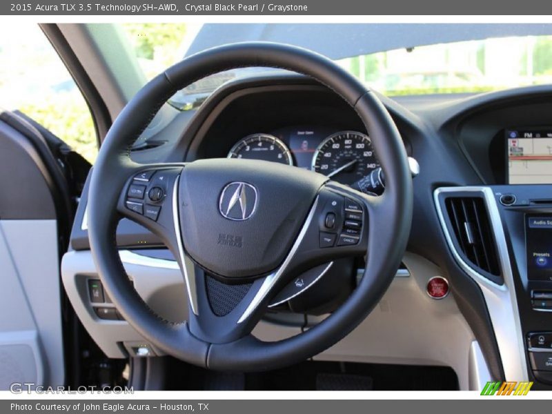 Crystal Black Pearl / Graystone 2015 Acura TLX 3.5 Technology SH-AWD