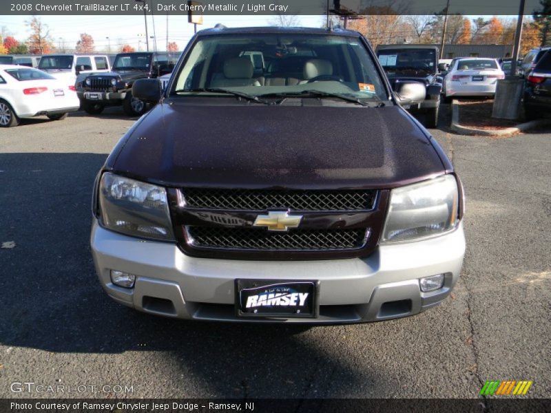 Dark Cherry Metallic / Light Gray 2008 Chevrolet TrailBlazer LT 4x4
