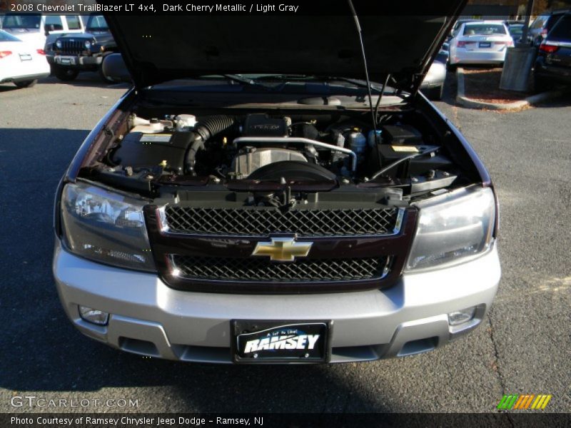 Dark Cherry Metallic / Light Gray 2008 Chevrolet TrailBlazer LT 4x4