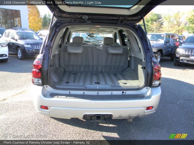 Dark Cherry Metallic / Light Gray 2008 Chevrolet TrailBlazer LT 4x4