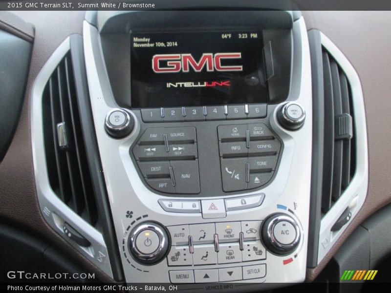 Summit White / Brownstone 2015 GMC Terrain SLT