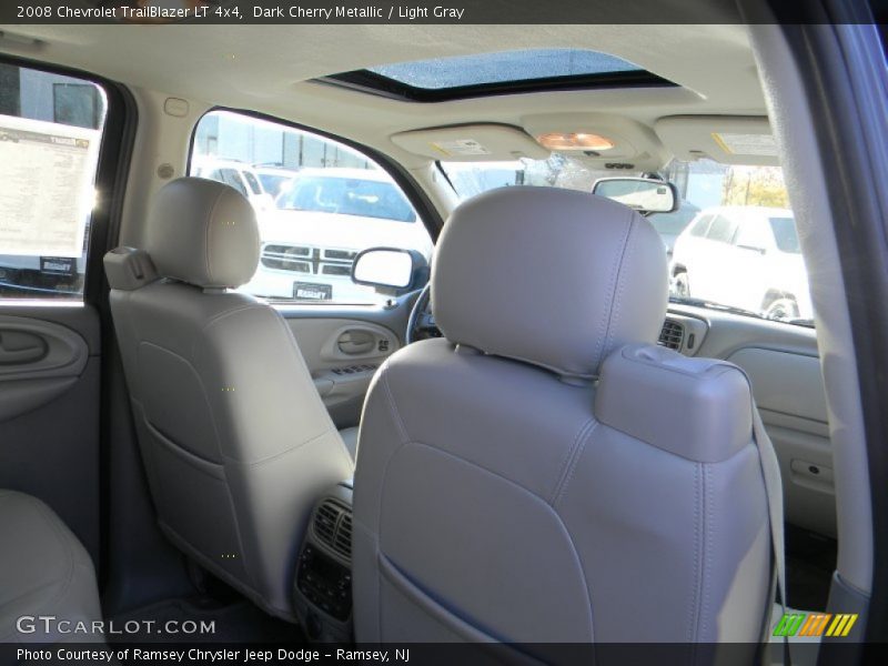 Dark Cherry Metallic / Light Gray 2008 Chevrolet TrailBlazer LT 4x4