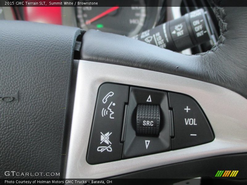 Summit White / Brownstone 2015 GMC Terrain SLT