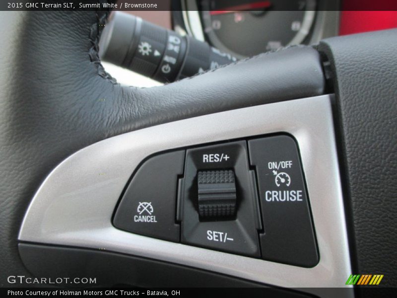 Summit White / Brownstone 2015 GMC Terrain SLT