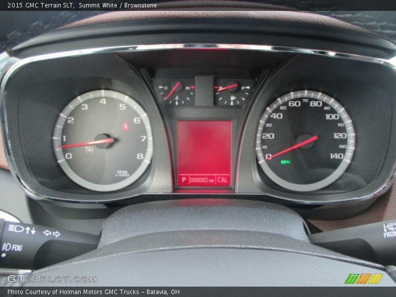 Summit White / Brownstone 2015 GMC Terrain SLT