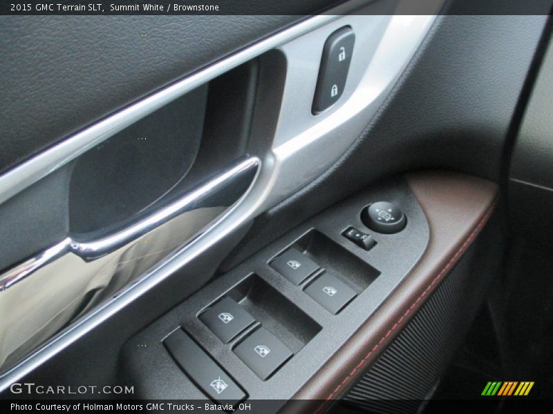 Summit White / Brownstone 2015 GMC Terrain SLT