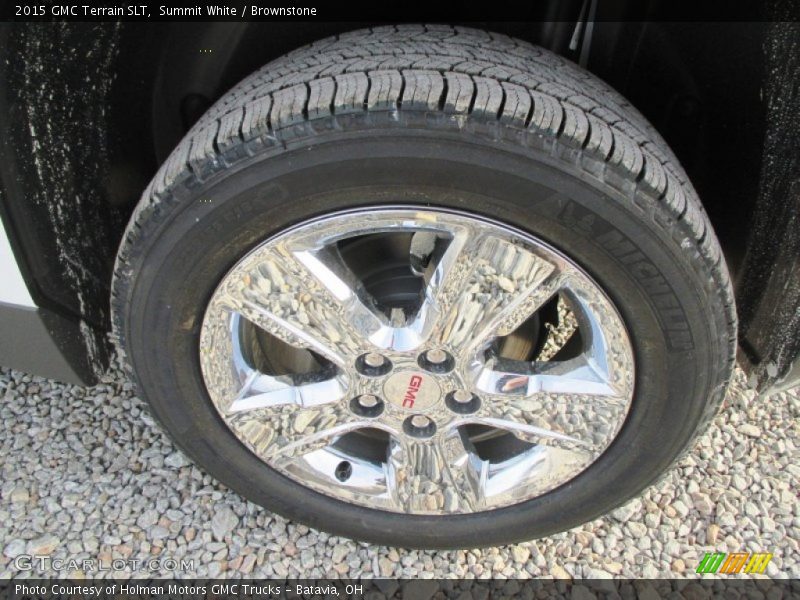 Summit White / Brownstone 2015 GMC Terrain SLT