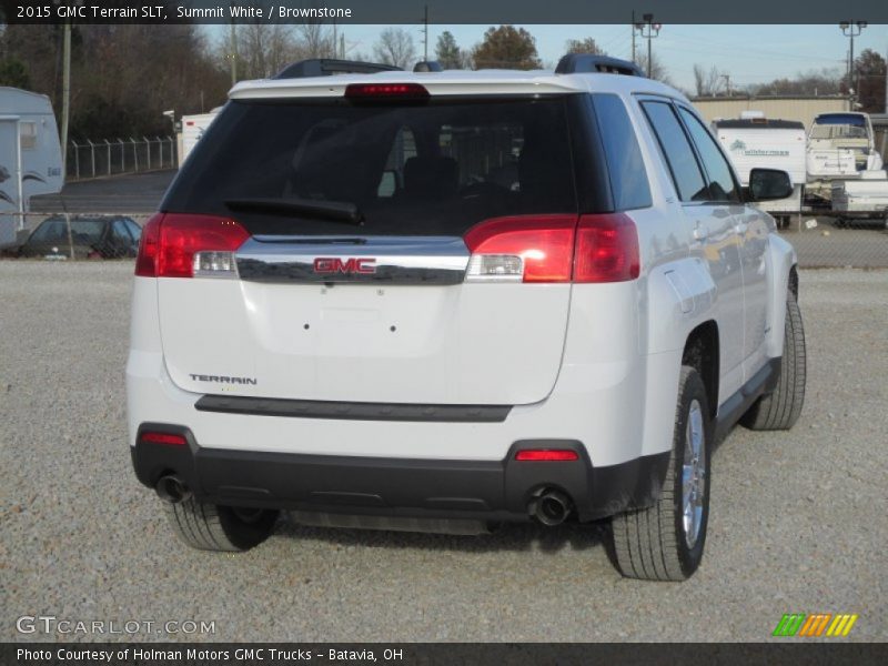 Summit White / Brownstone 2015 GMC Terrain SLT