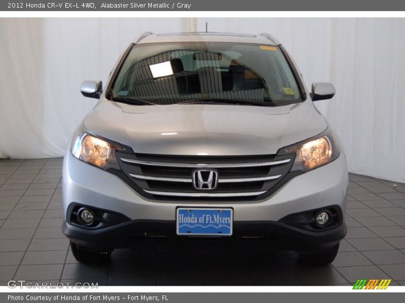Alabaster Silver Metallic / Gray 2012 Honda CR-V EX-L 4WD