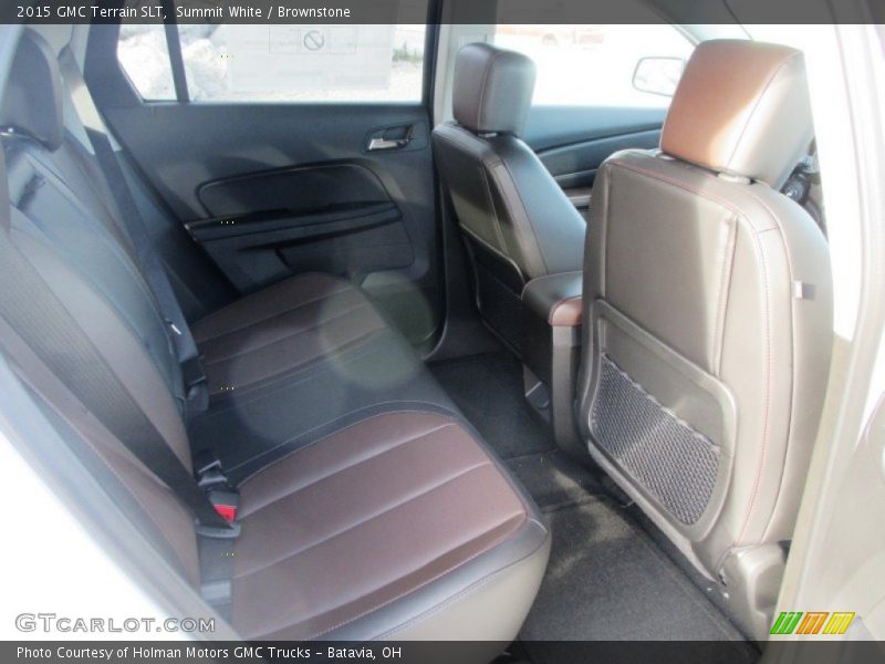 Summit White / Brownstone 2015 GMC Terrain SLT