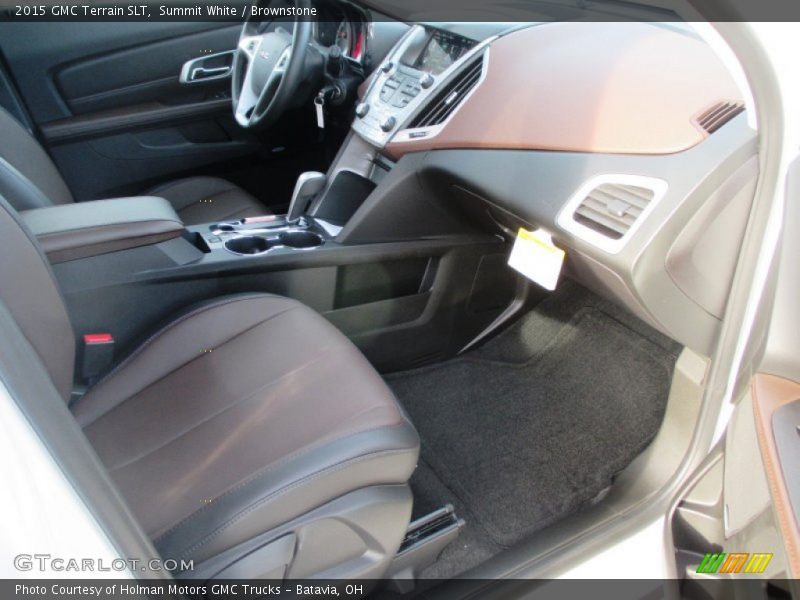 Summit White / Brownstone 2015 GMC Terrain SLT