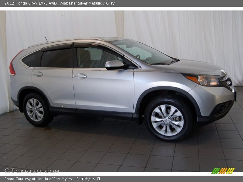 Alabaster Silver Metallic / Gray 2012 Honda CR-V EX-L 4WD