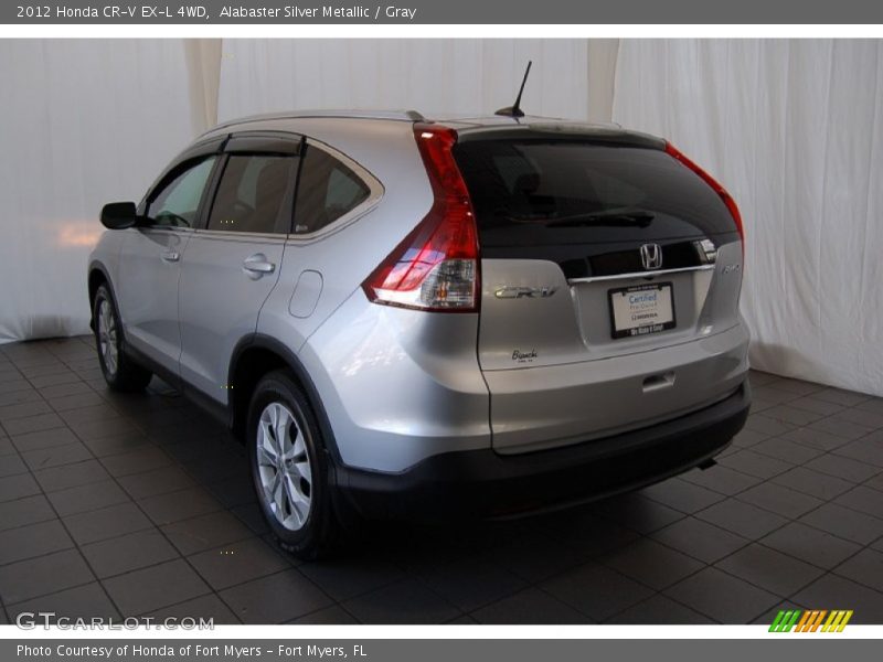 Alabaster Silver Metallic / Gray 2012 Honda CR-V EX-L 4WD
