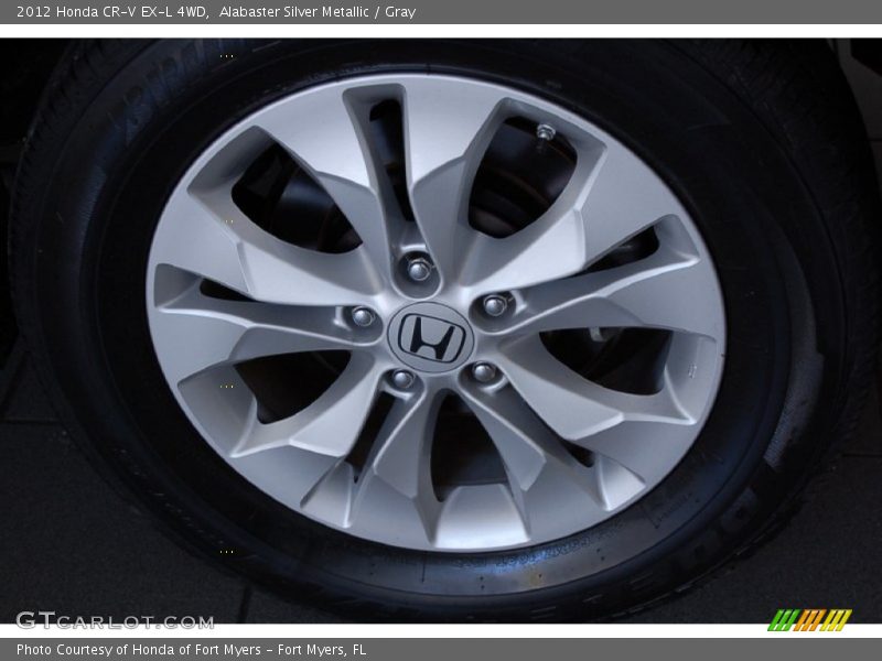 Alabaster Silver Metallic / Gray 2012 Honda CR-V EX-L 4WD