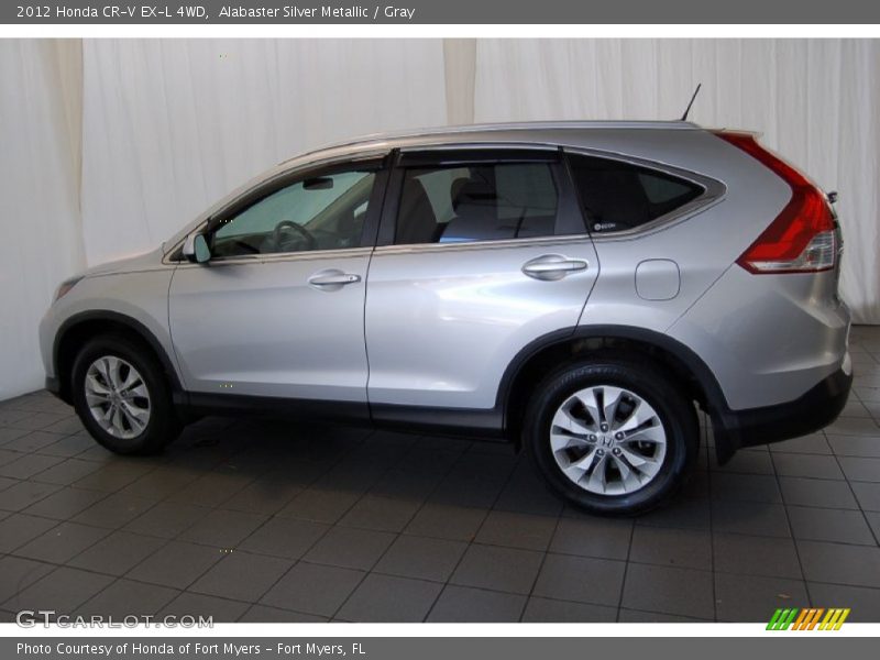 Alabaster Silver Metallic / Gray 2012 Honda CR-V EX-L 4WD