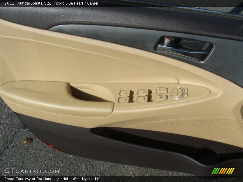 Indigo Blue Pearl / Camel 2011 Hyundai Sonata GLS