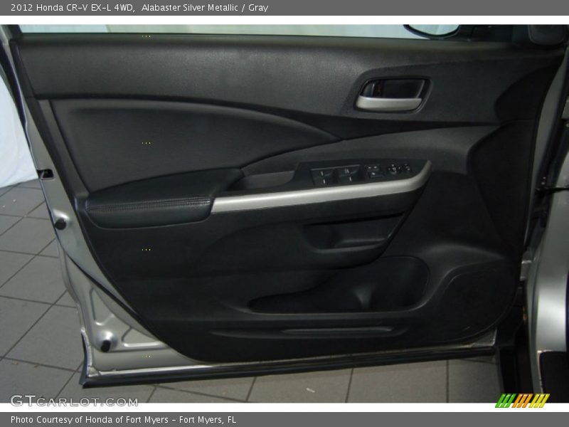 Alabaster Silver Metallic / Gray 2012 Honda CR-V EX-L 4WD