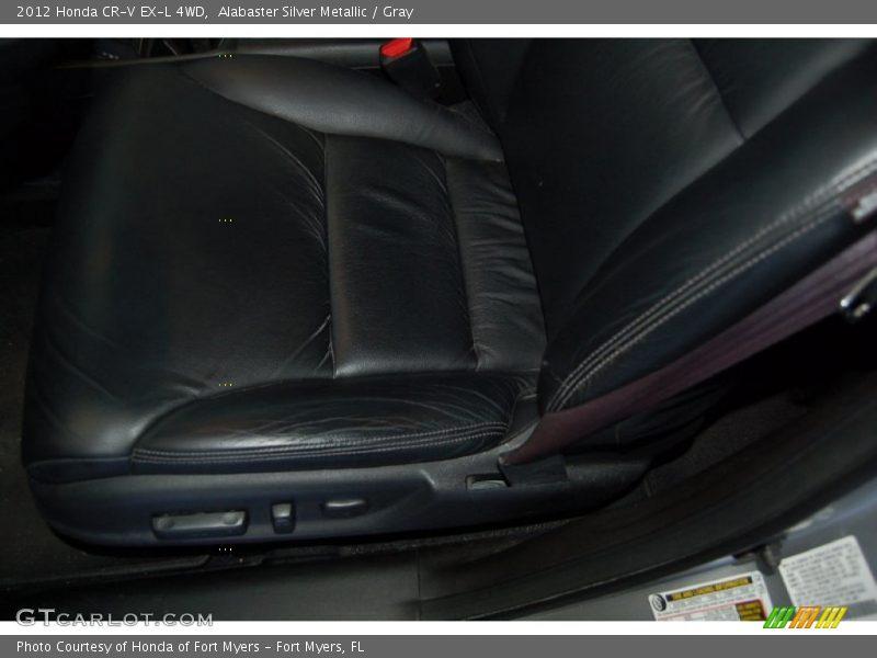 Alabaster Silver Metallic / Gray 2012 Honda CR-V EX-L 4WD