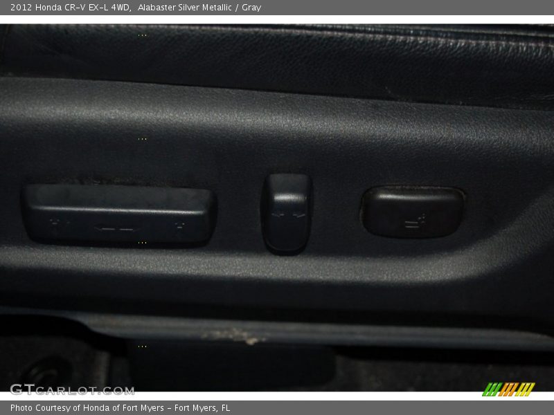 Alabaster Silver Metallic / Gray 2012 Honda CR-V EX-L 4WD