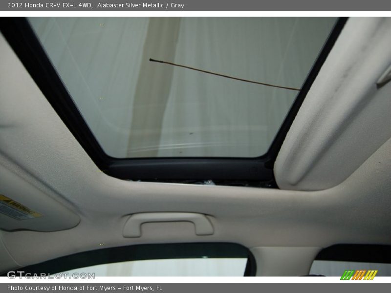 Alabaster Silver Metallic / Gray 2012 Honda CR-V EX-L 4WD