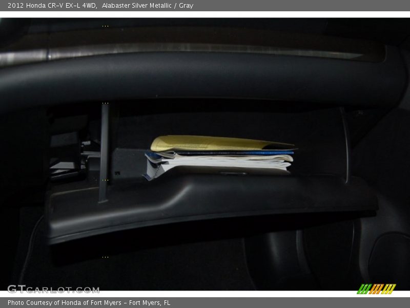 Alabaster Silver Metallic / Gray 2012 Honda CR-V EX-L 4WD