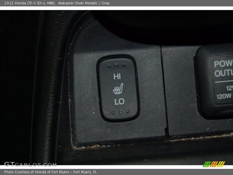 Alabaster Silver Metallic / Gray 2012 Honda CR-V EX-L 4WD