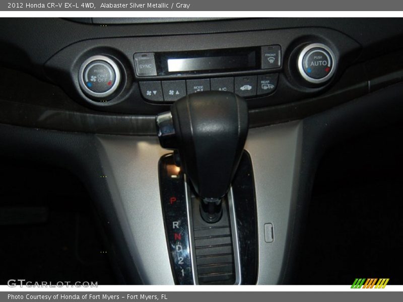 Alabaster Silver Metallic / Gray 2012 Honda CR-V EX-L 4WD