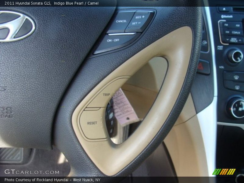 Indigo Blue Pearl / Camel 2011 Hyundai Sonata GLS