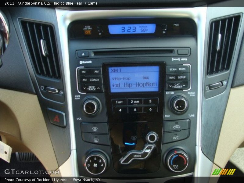 Indigo Blue Pearl / Camel 2011 Hyundai Sonata GLS