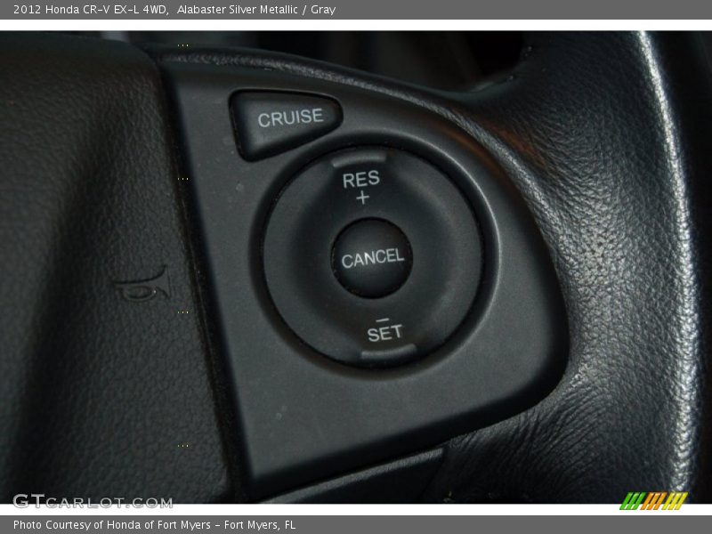 Alabaster Silver Metallic / Gray 2012 Honda CR-V EX-L 4WD