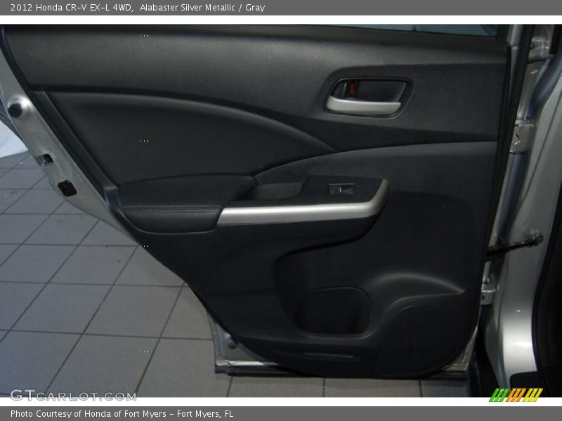 Alabaster Silver Metallic / Gray 2012 Honda CR-V EX-L 4WD