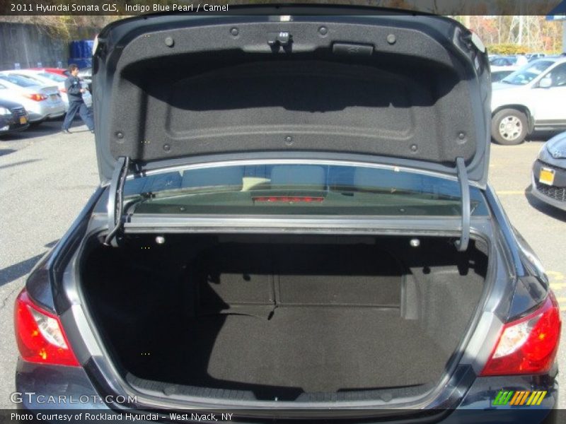 Indigo Blue Pearl / Camel 2011 Hyundai Sonata GLS