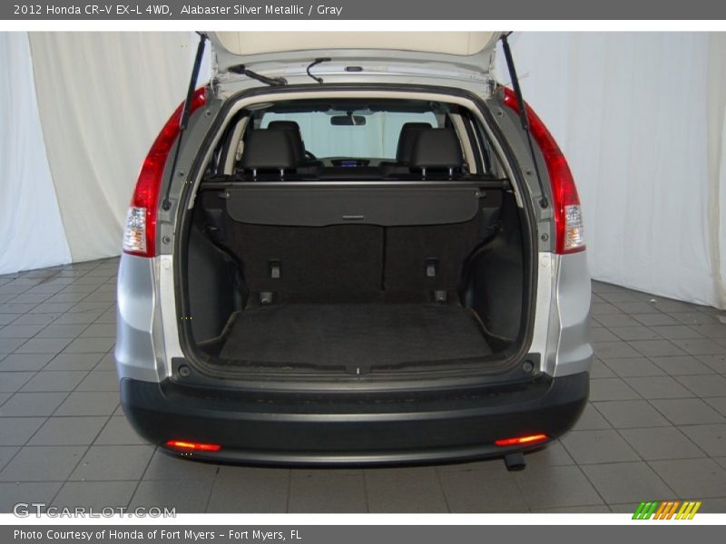 Alabaster Silver Metallic / Gray 2012 Honda CR-V EX-L 4WD