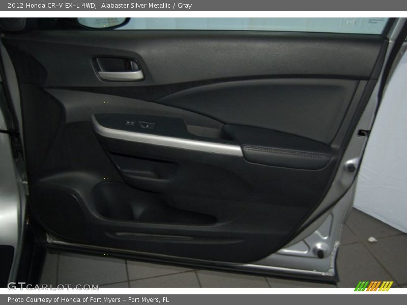Alabaster Silver Metallic / Gray 2012 Honda CR-V EX-L 4WD
